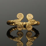 FABULOUS ANCIENT VIKING GOLD TWISTED RING - CIRCA 9th/10th CENTURY (B204)