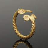 FABULOUS ANCIENT VIKING GOLD TWISTED RING - CIRCA 9th/10th CENTURY (B204)