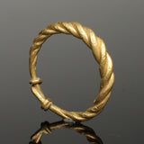 FABULOUS ANCIENT VIKING GOLD BRAIDED RING - CIRCA 9th/10th CENTURY (B103)