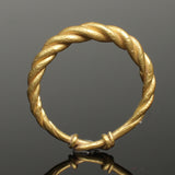 FABULOUS ANCIENT VIKING GOLD BRAIDED RING - CIRCA 9th/10th CENTURY (B103)