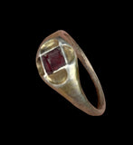 STUNNING MEDIEVAL SILVER GILT QUATREFOIL RING - CIRCA 15th-16th Century AD