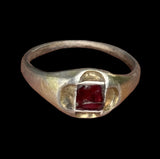 STUNNING MEDIEVAL SILVER GILT QUATREFOIL RING - CIRCA 15th-16th Century AD