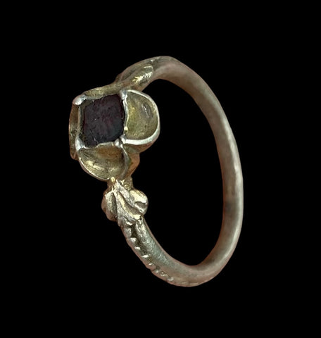 STUNNING MEDIEVAL SILVER GILT QUATREFOIL RING - CIRCA 15th-16th Century AD 910