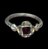 STUNNING MEDIEVAL SILVER GILT QUATREFOIL RING - CIRCA 15th-16th Century AD 910