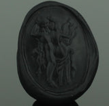 ANCIENT ROMAN GOLD INTAGLIO PENDANT "NUDE FIGURES" CIRCA - 2nd/4th Century AD