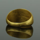 SUPERB ANCIENT ROMAN GOLD INTAGLIO RING "CRUSTACEAN" - 2nd Century AD (074)