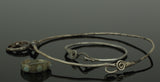 BEAUTIFUL ANCIENT ROMAN SILVER LUNA NECKLACE RING & BRACELET SET - CIRCA 200AD