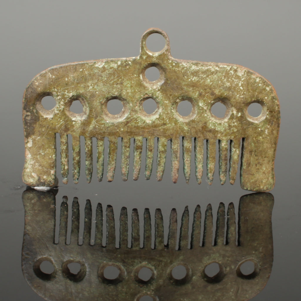 SUPERB ANCIENT VIKING BRONZE COMB - CIRCA 9th/10th CENTURY (3345 ...