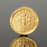 VERY NICE BYZANTINE Justin I AV Tremissis Gold Coin 492-518 AD - Choice