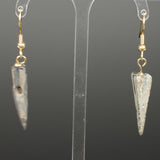 ANCIENT GREEK BRONZE ARROW HEAD EARRINGS - DATING CIRCA 5th Century BC