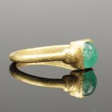 STUNNING RENAISSANCE GOLD & EMERALD RING - CIRCA 15th-16th Century AD (2209)