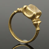 STUNNING RENAISSANCE GOLD & ROCK CRYSTAL QUATREFOIL RING - CIRCA 15th-16thC (89)