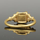 STUNNING RENAISSANCE GOLD & GARNET QUATREFOIL RING - CIRCA 15th-16thC (5776)