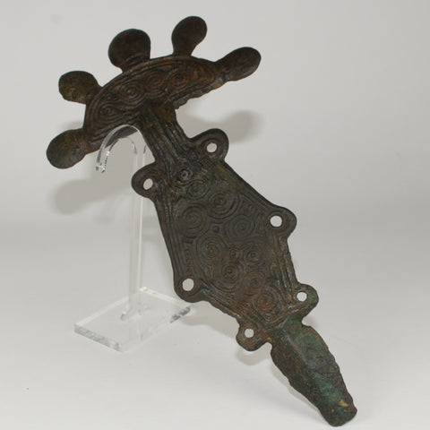 MASSIVE BRONZE 6TH/7TH CENTURY BRONZE BROOCH - PENKOVKA CULTURE