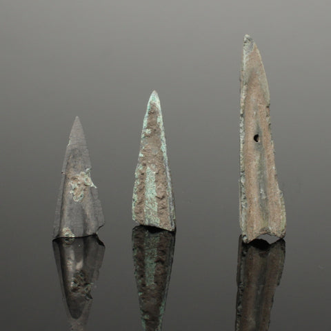 ANCIENT GREEK BRONZE ARROW HEADS - 5TH Century BC