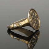 STUNNING MEDIEVAL SILVER GILT RING - CIRCA 12th-14th Century AD (S012)