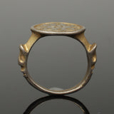 STUNNING MEDIEVAL SILVER GILT RING - CIRCA 12th-14th Century AD (S012)