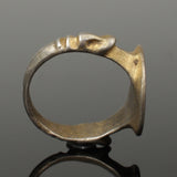 STUNNING MEDIEVAL SILVER GILT RING - CIRCA 12th-14th Century AD (S012)