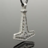 SUPERB ANCIENT VIKING SILVER MJOLNIR THORS HAMMER PENDANT - CIRCA 9th/10thC (F2)