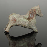 ANCIENT BYZANTINE BRONZE LOCK IN THE FORM OF A HORSE - CIRCA 8TH/12TH CENTURY