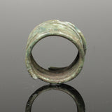 VIKING BRONZE SPIRAL RING - CIRCA -10TH CENTURY AD (R031)