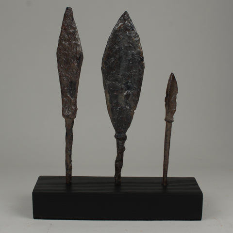 3 x ANCIENT VIKING IRON ARROW HEADS - CIRCA 8th/11th Century (AG3)