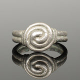 ANCIENT VIKING SILVER SPIRAL RING - CIRCA 9th/10th CENTURY (H232)