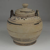WONDERFUL ANCIENT CORINTHIAN POTTERY LIDDED LEKANE JAR - CIRCA 6TH C BC