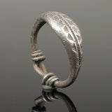 WONDERFUL ANCIENT VIKING SILVER RING - CIRCA 9th/10th CENTURY (7623)