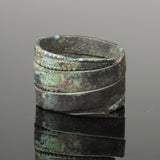 WONDERFUL ANCIENT VIKING BRONZE RING - CIRCA 9th/10th CENTURY (3223)