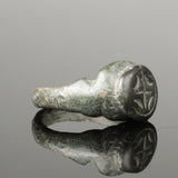 ANCIENT ROMAN BRONZE RING - CIRCA 50BC (RR1)