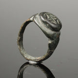 ANCIENT ROMAN BRONZE RING - CIRCA 50BC (RR1)
