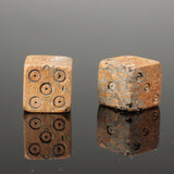 PAIR OF ANCIENT ROMAN DIE DICE - DATING CIRCA -1st/4th Century AD
