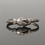 BEAUTIFUL ANCIENT MEDIEVAL SILVER FEDE RING - CIRCA 15th/16th CENTURY AD