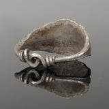 WONDERFUL ANCIENT VIKING SILVER RING - CIRCA 9th/10th CENTURY (0326)