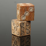 PAIR OF ANCIENT ROMAN DIE DICE - DATING CIRCA -1st/4th Century AD