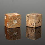 PAIR OF ANCIENT ROMAN DIE DICE - DATING CIRCA -1st/4th Century AD