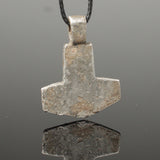 SUPERB ANCIENT VIKING SILVER MJOLNIR THORS HAMMER PENDANT - CIRCA 9th/10thC