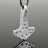 SUPERB ANCIENT VIKING SILVER MJOLNIR THORS HAMMER PENDANT - CIRCA 9th/10thC (T1)