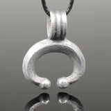 SUPERB ANCIENT ROMAN SILVER LUNA PENDANT - CIRCA 2nd Century AD (R1)