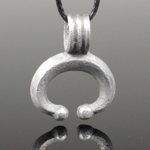 SUPERB ANCIENT ROMAN SILVER LUNA PENDANT - CIRCA 2nd Century AD (R1)