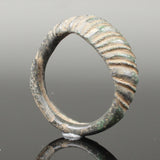SUPERB ANCIENT VIKING BRONZE RING - CIRCA 9th/10thC (BR02)