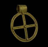 BEAUTIFUL ANCIENT VIKING GOLD CROSS PENDANT - CIRCA 9th/10thC (GP03)