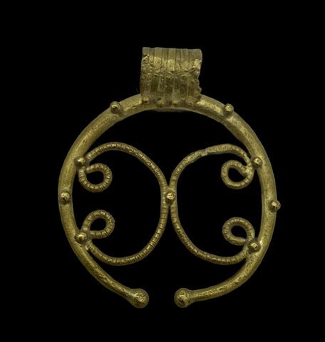 WONDERFUL ANCIENT ROMAN GOLD LUNULA PENDANT CIRCA - 2nd Century AD (LP01)