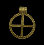 BEAUTIFUL ANCIENT VIKING GOLD CROSS PENDANT - CIRCA 9th/10thC (GP03)