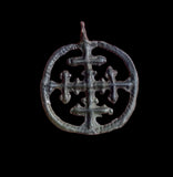 WONDERFUL VIKING BRONZE CROSS PENDANT - CIRCA -10TH CENTURY AD (CP09)