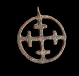 WONDERFUL VIKING BRONZE CROSS PENDANT - CIRCA -10TH CENTURY AD (CP11)