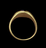 BEAUTIFUL MEDIEVAL GOLD & SAPPHIRE QUATREFOIL RING CIRCA 14th-15th Century AD