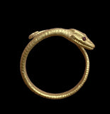BEAUTIFUL ANCIENT ROMAN GOLD SERPENT RING - CIRCA 1st/2nd Century AD (2399)