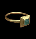BEAUTIFUL MEDIEVAL GOLD & EMERALD RING - CIRCA 13th-14th Century AD (3498)